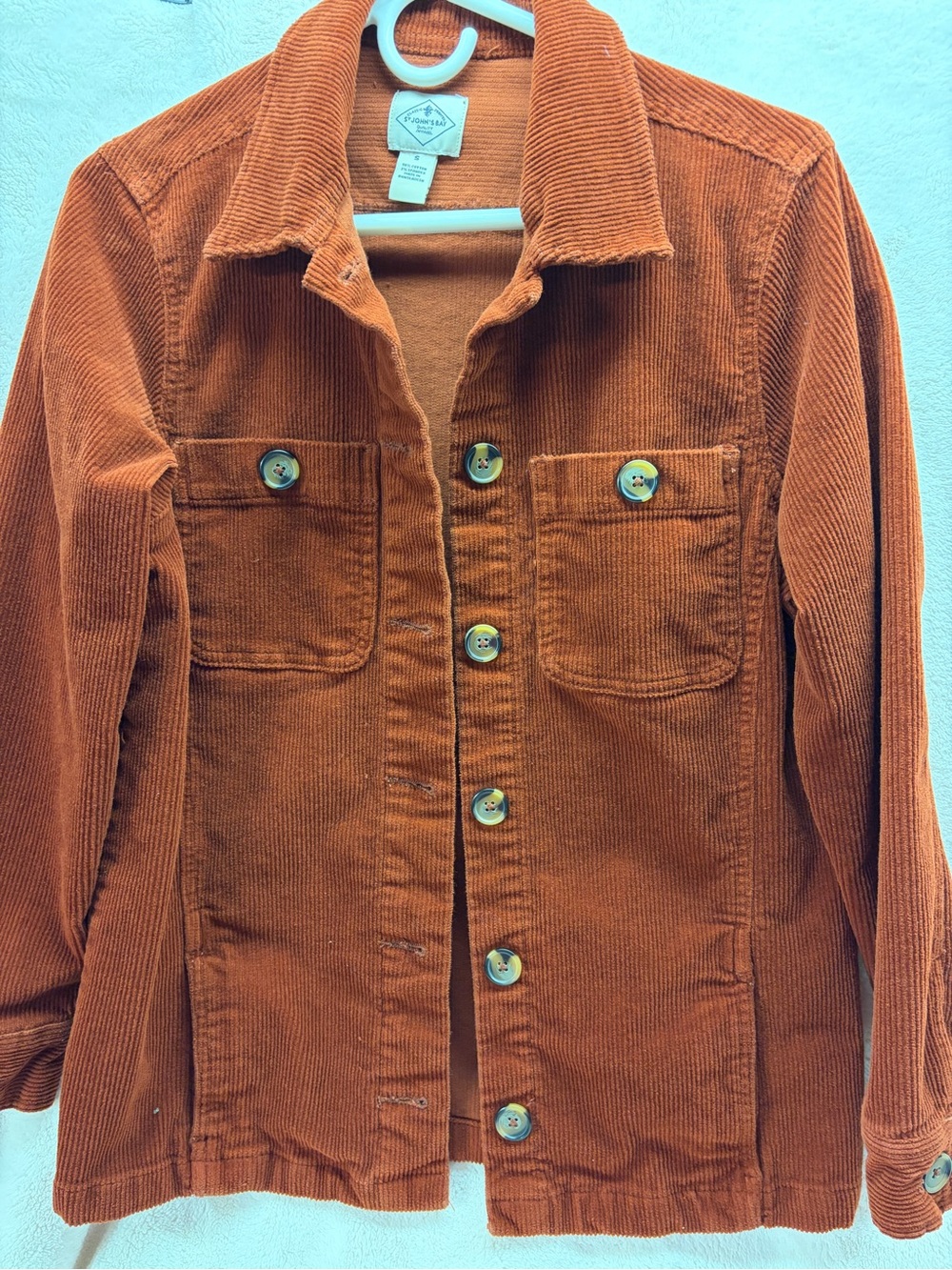 St. John's Bay Corduroy Jacket in Rust